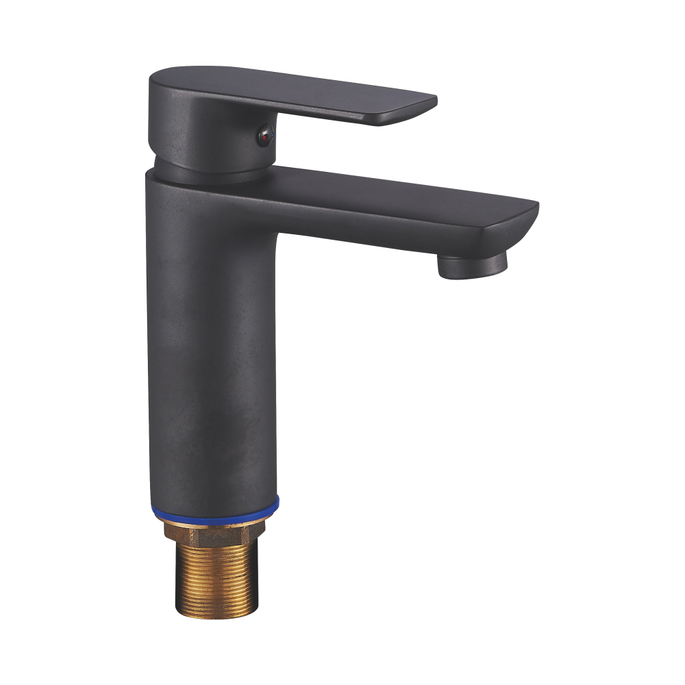 Vòi chậu một lỗ màu đen