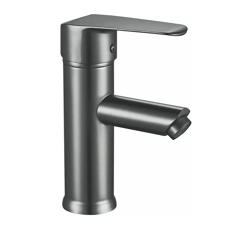 Vòi chậu màu xám súng