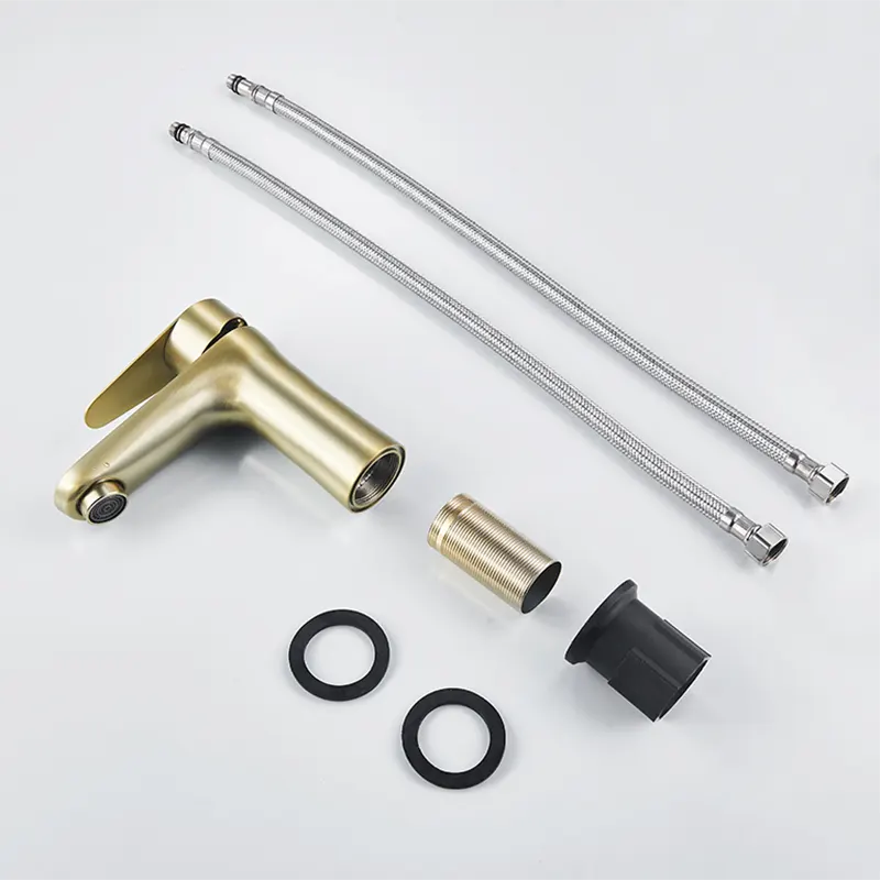 Brushed Gold Basin Faucet