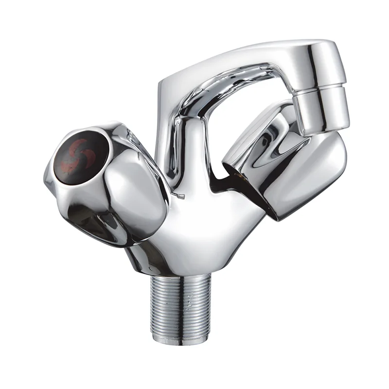 Double Handle Single Hole Style Basin Faucet